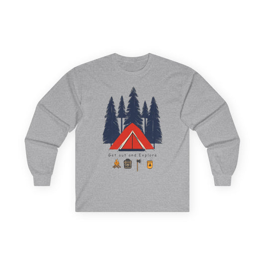 Get Out & Explore – Camping Long Sleeve Tee