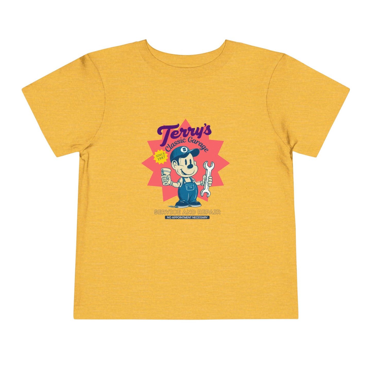 Toddler Graphic Tee with "Terry's Garage" image 8