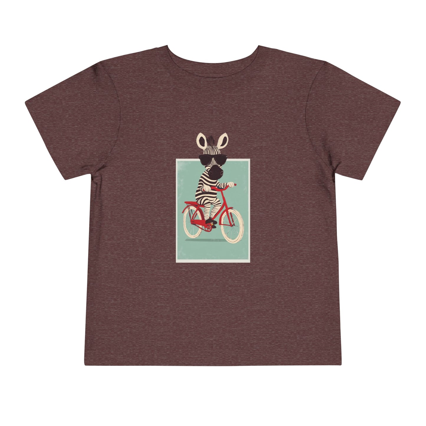 π΄ββοΈπ¦ Whimsical Zebra on a Bike Toddler Tee image 14