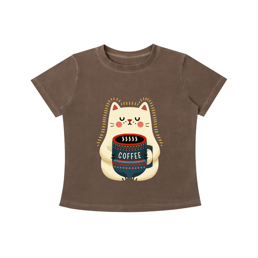 Cozy Cat Coffee Tee