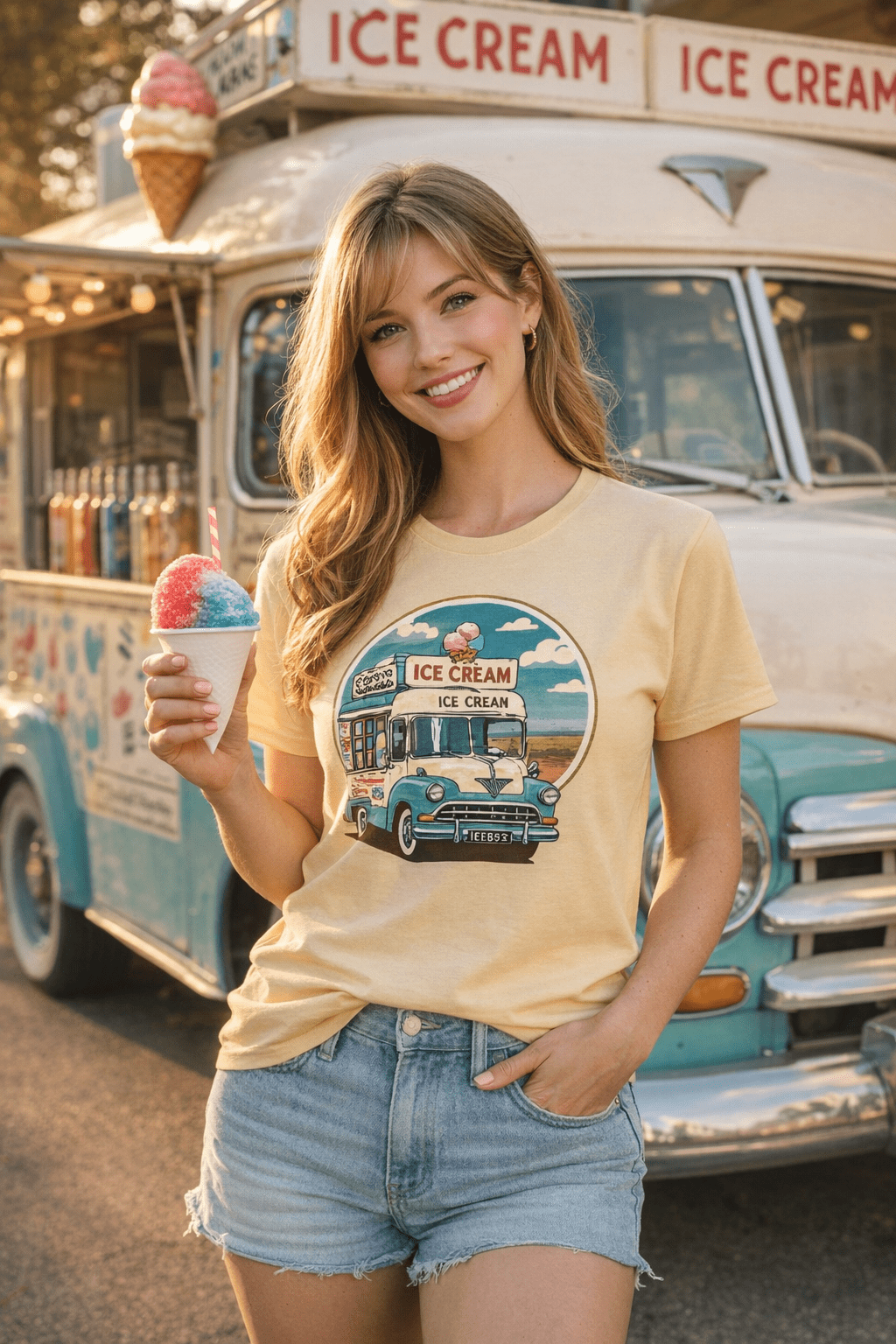 Ice Cream Truck Teen T-Shirt