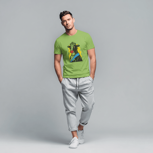 Crowned Cow Teen T-Shirt | Bold Royal Animal Tee