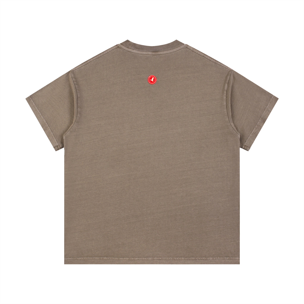 Brown t-shirt on a white background