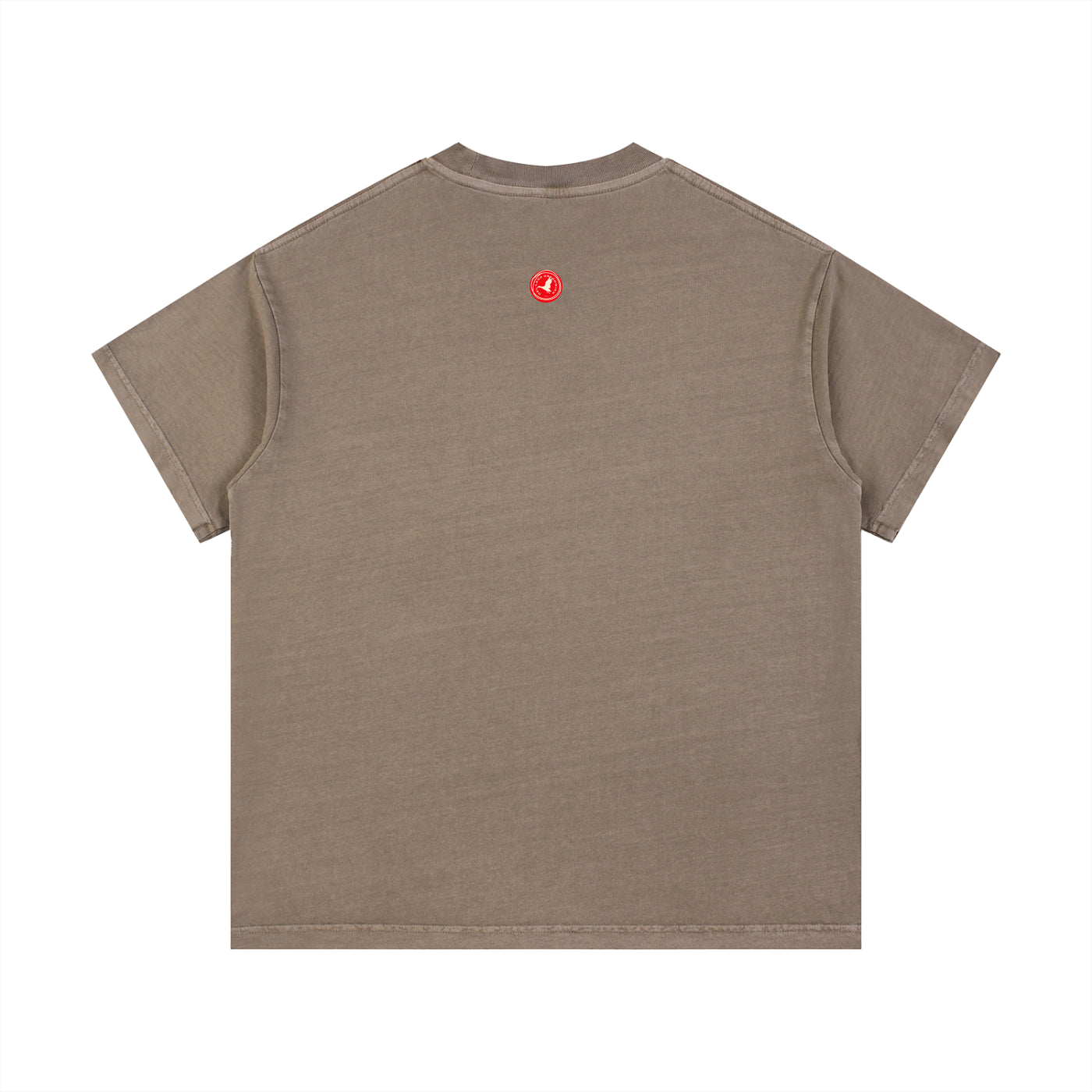 Brown t-shirt on a white background