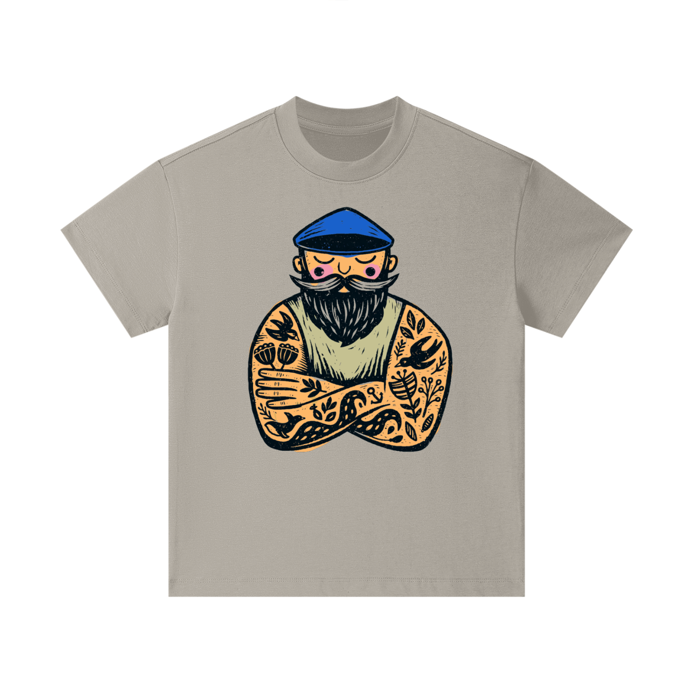 Nautical sailor graphic printed on cotton kids t-shirt