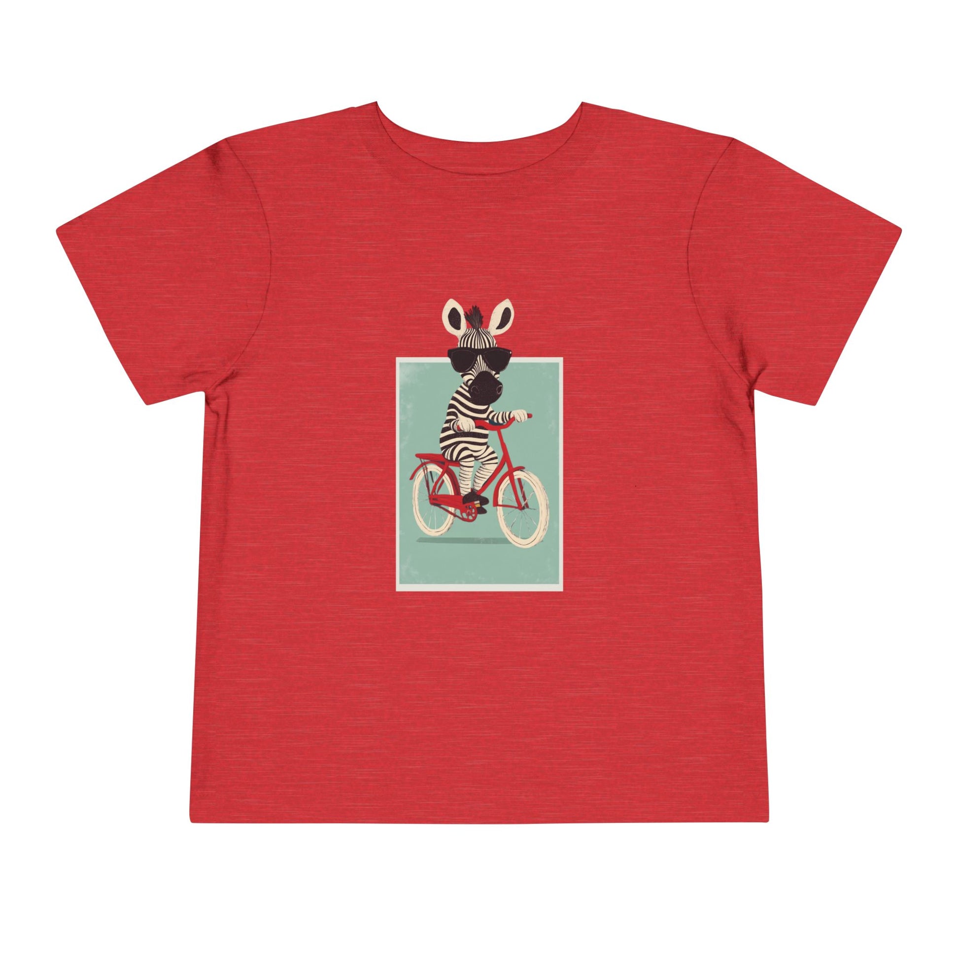 🚴‍♂️🦓 Whimsical Zebra on a Bike Toddler Tee image 7