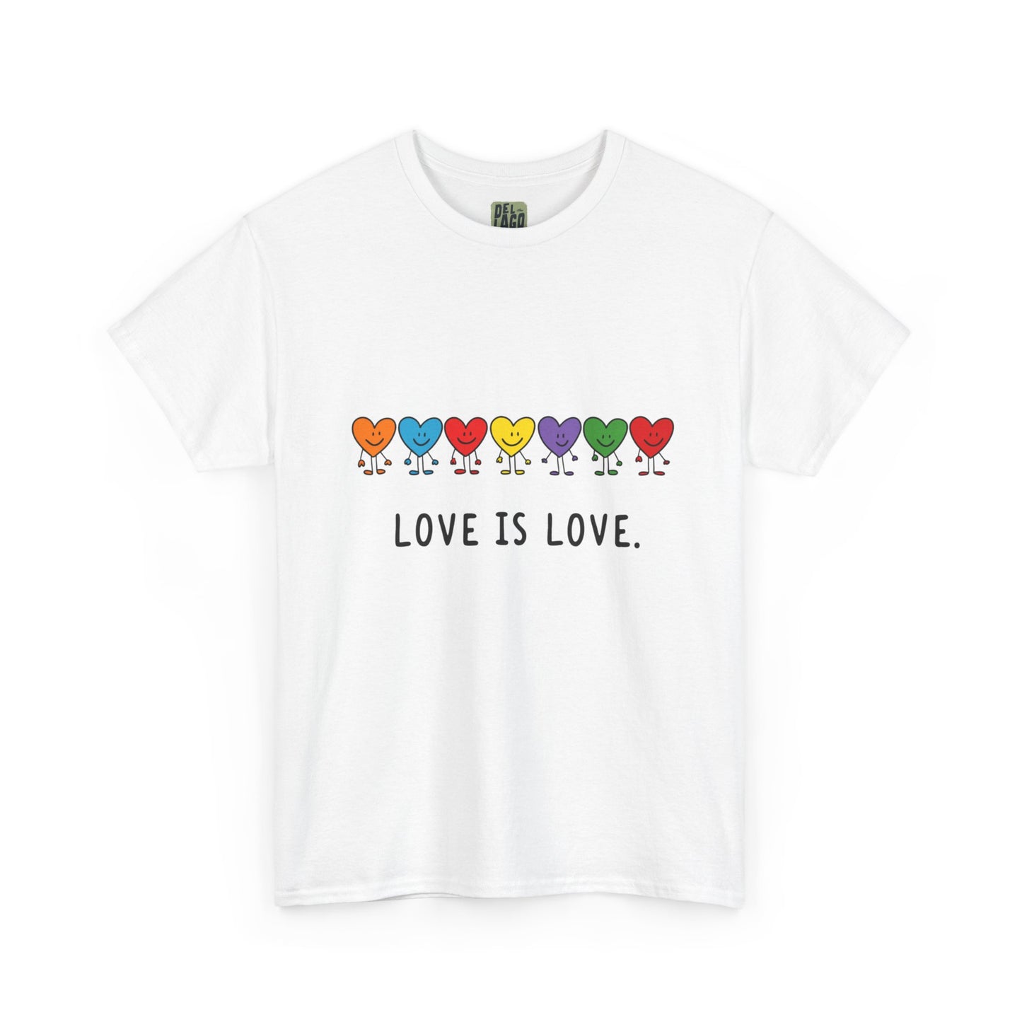 "Love is Love" Unisex Cotton Tee image 5