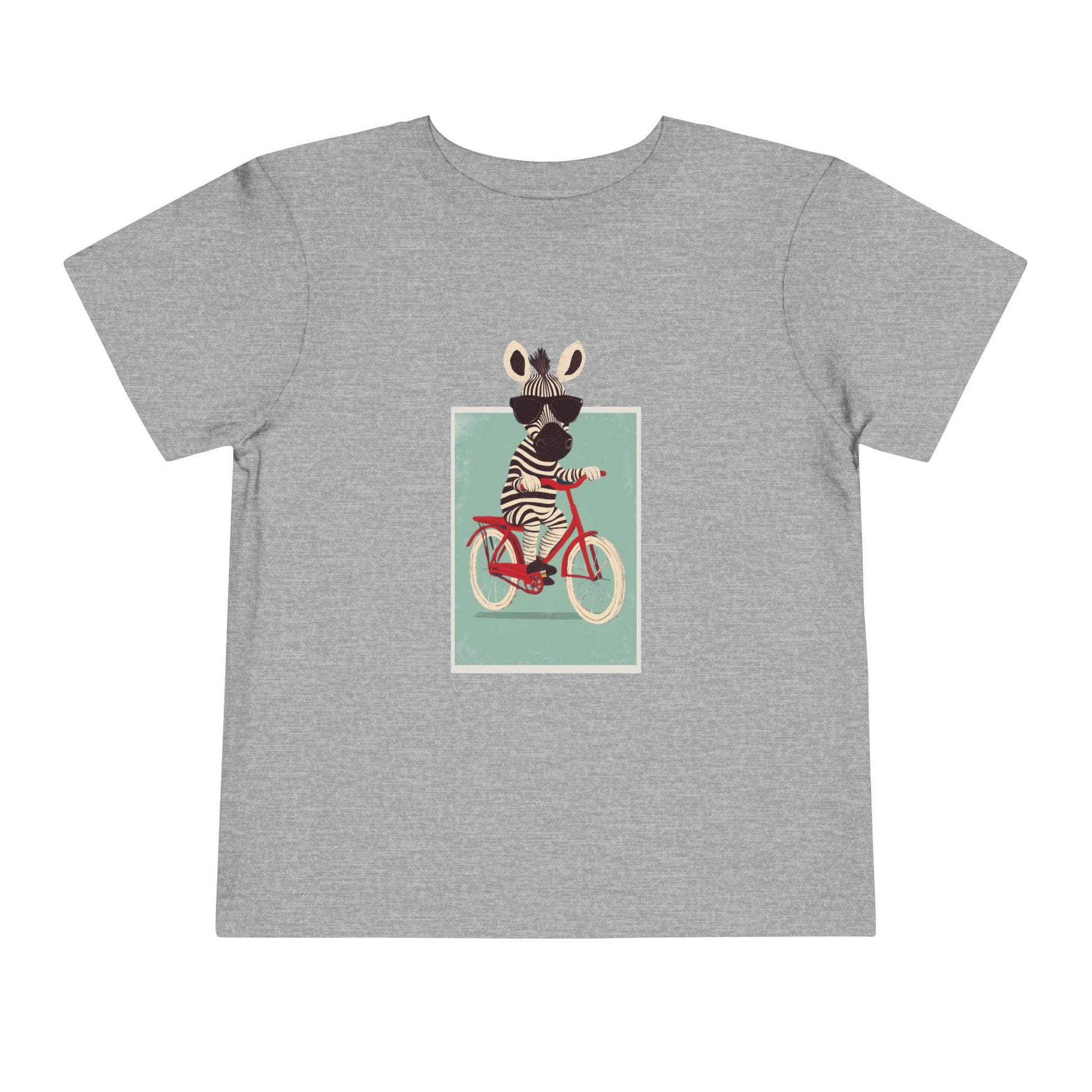 🚴‍♂️🦓 Whimsical Zebra on a Bike Toddler Tee image 6