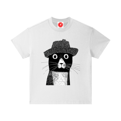 Hat Cat Graphic Tshirt