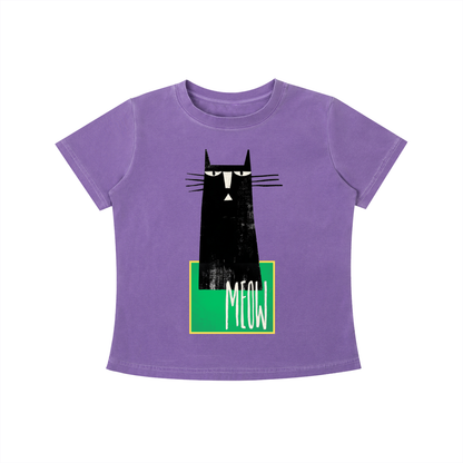 MEOW Minimal Cat Tee