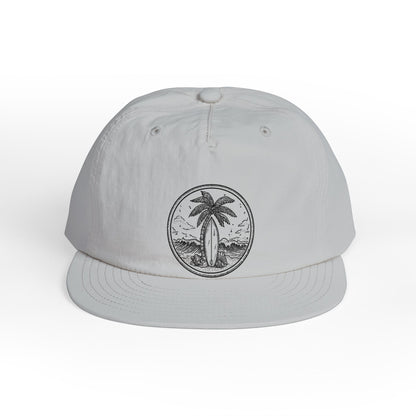 Surf Cap — Palm Tree Beach Patch Hat