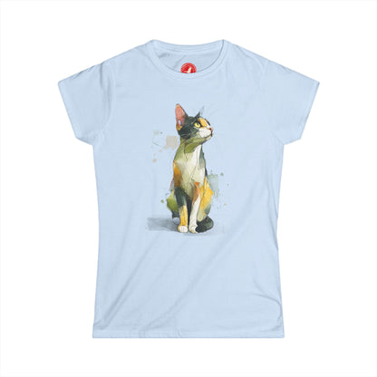 Watercolor Cat Graphic Tee