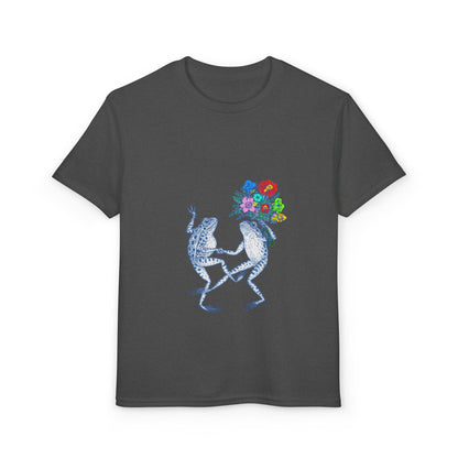 Dancing Frogs with Flower Bouquet Design