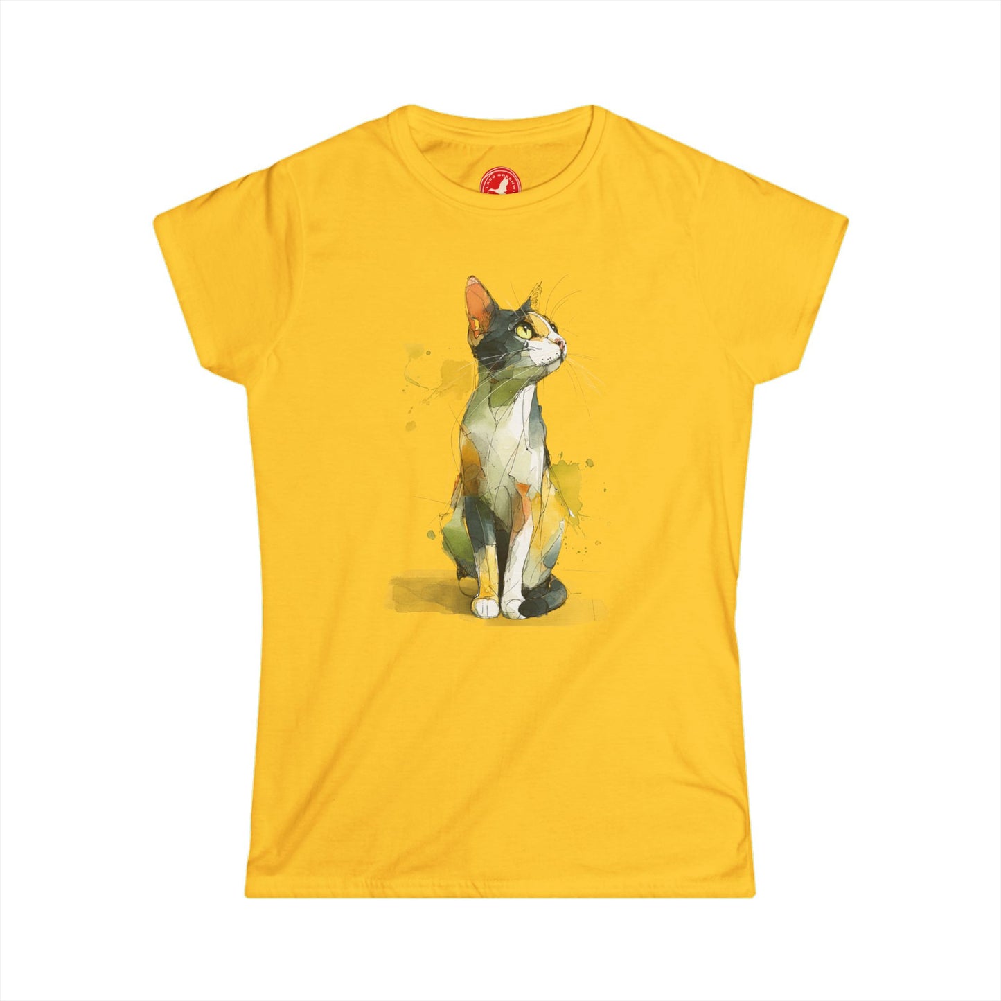 Watercolor Cat Graphic Tee