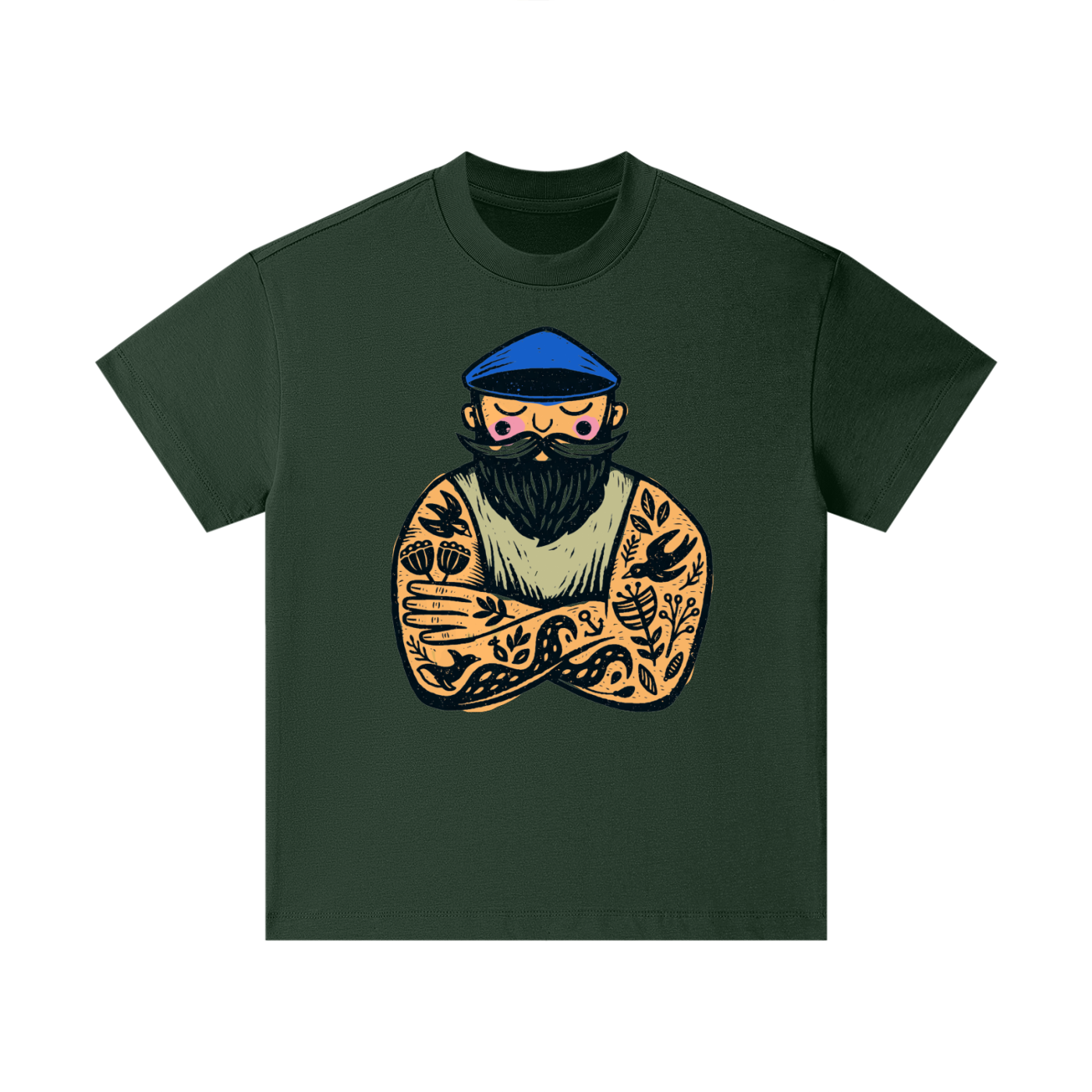 Nautical sailor graphic printed on cotton kids t-shirt