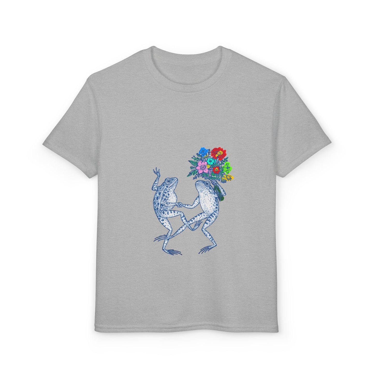 Dancing Frogs with Flower Bouquet Design