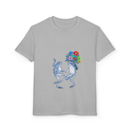 Dancing Frogs with Flower Bouquet Design