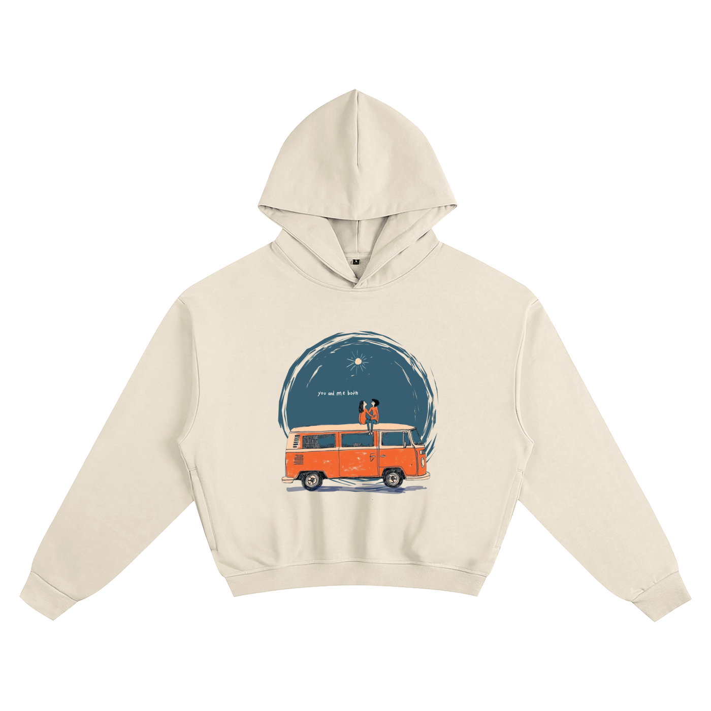 You and Me Both - Unisex Cotton Cropped Hoodie