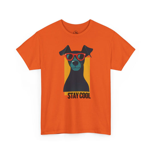 Stay Cool Dog Unisex Heavy Cotton Tee - Fun & Stylish Pet Lover Shirt