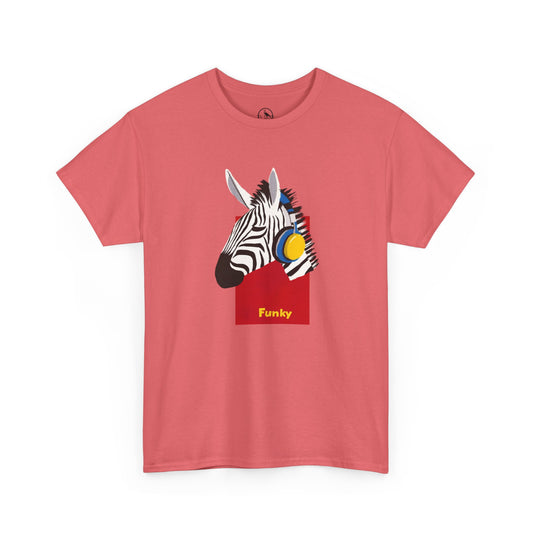Funky Zebra Unisex Heavy Cotton Tee