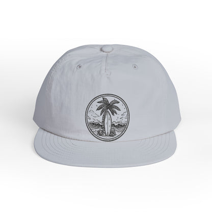 Surf Cap — Palm Tree Beach Patch Hat