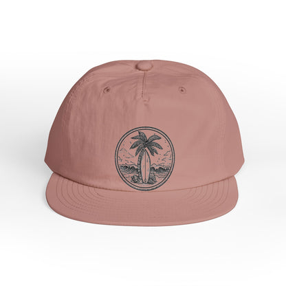 Surf Cap — Palm Tree Beach Patch Hat