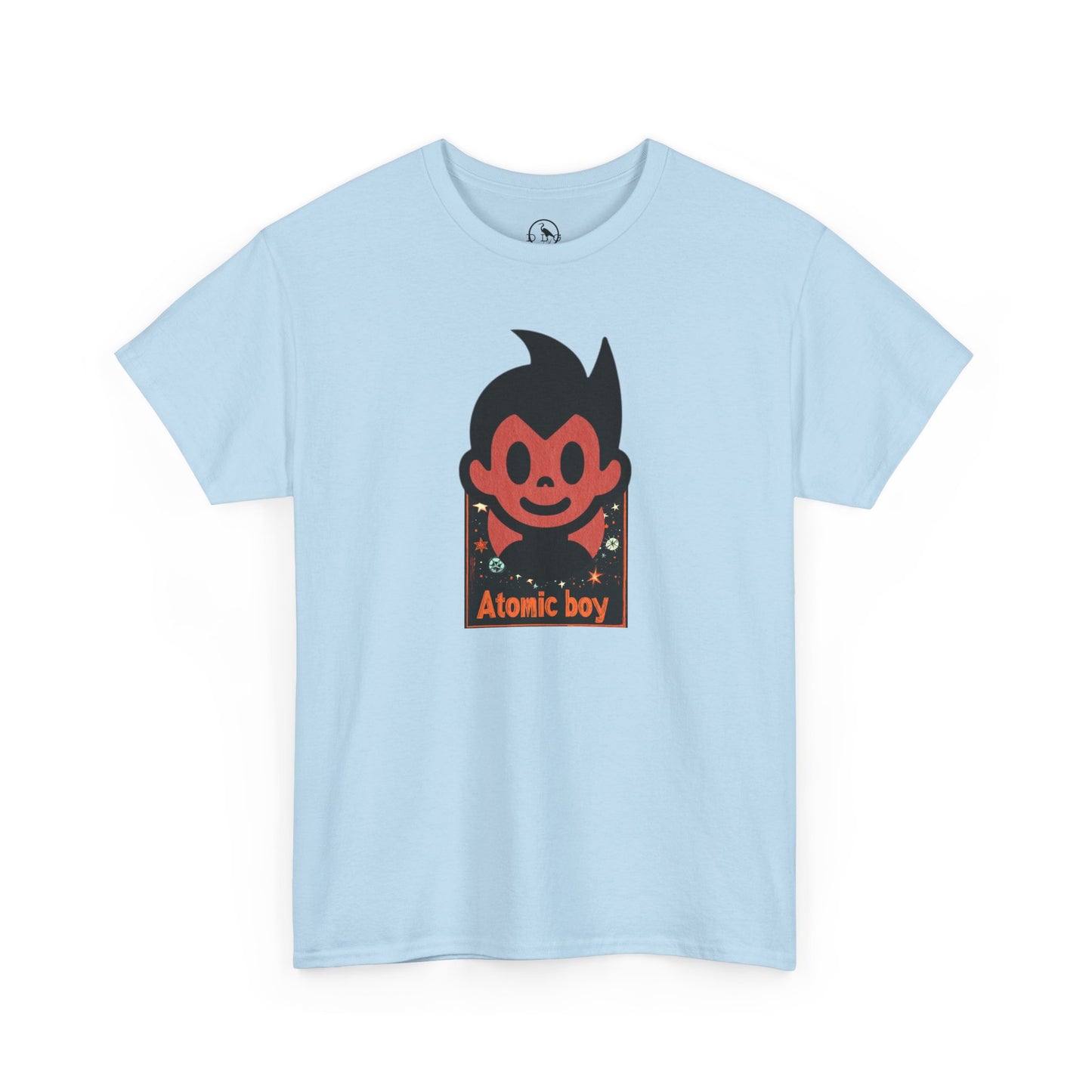 Atomic Boy Unisex Heavy Cotton Tee - Retro Cartoon Graphic T-Shirt