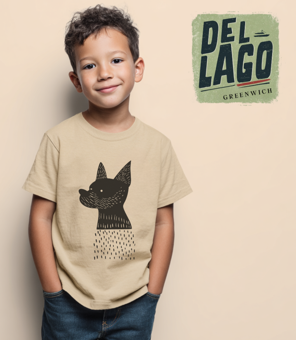 Whimsical Dog Print Toddler Tee image 1