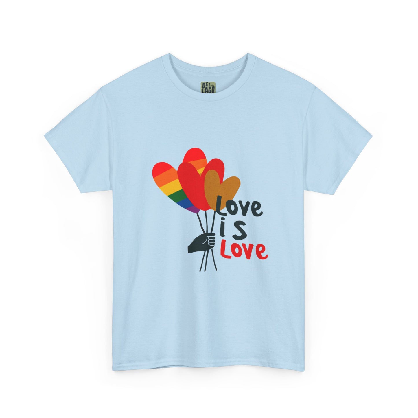 "Love is Love" Heart Balloon T-Shirt – Celebrate Pride & Unity image 6