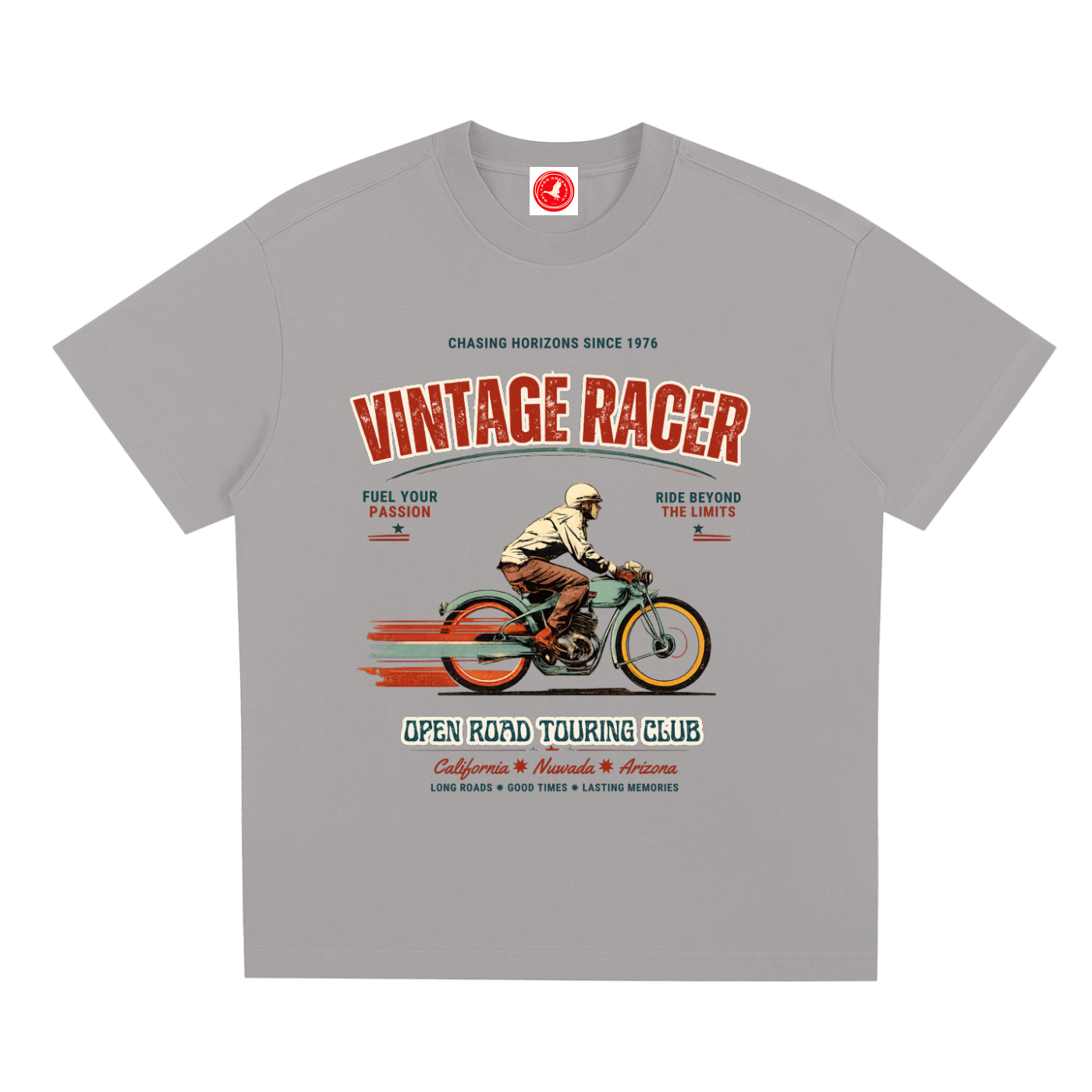 Vintage Racer Tee – Open Road Touring Club Graphic T-Shirt