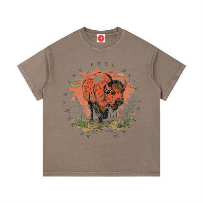 Feel Free to Roam Buffalo Tee