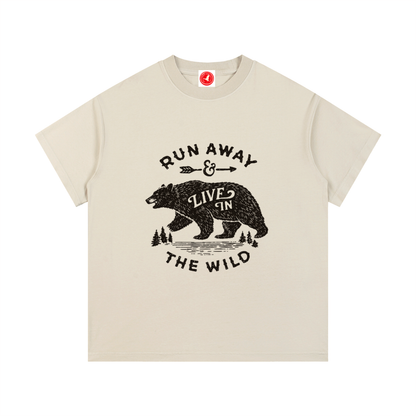 Run Away & Live in the Wild Bear Tee
