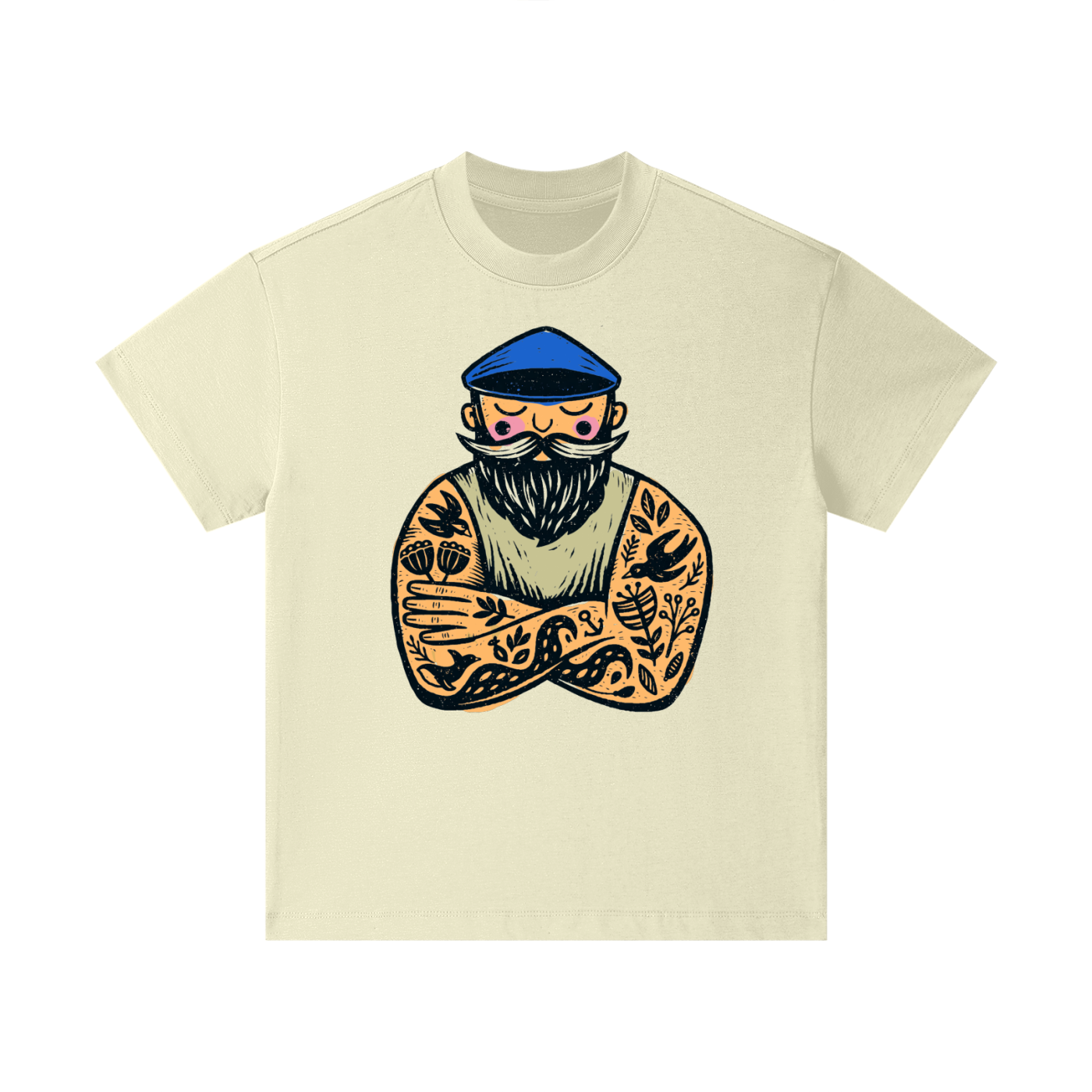 Nautical sailor graphic printed on cotton kids t-shirt
