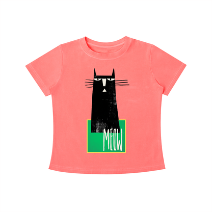 MEOW Minimal Cat Tee