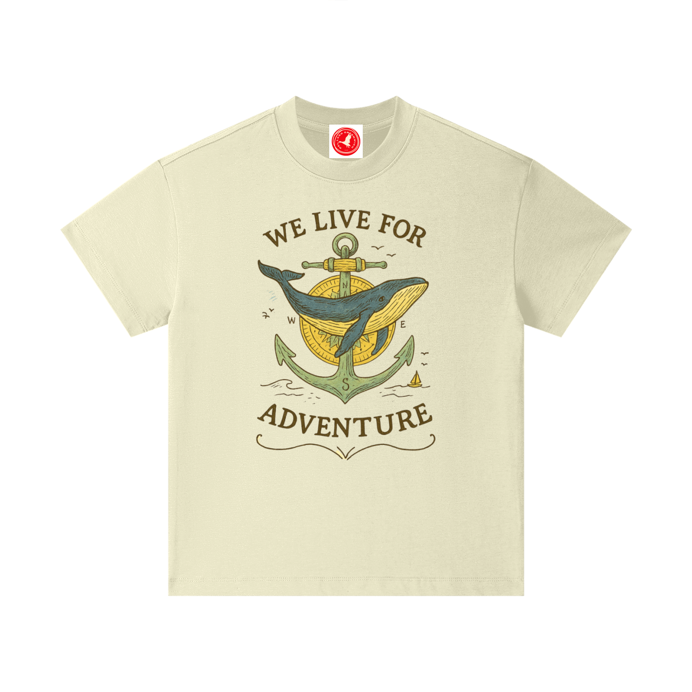 We Live for Adventure Whale Tshirt
