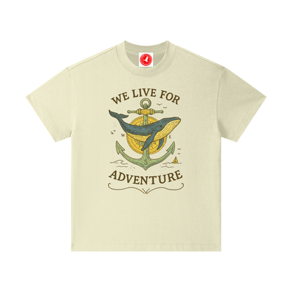 We Live for Adventure Whale Tshirt