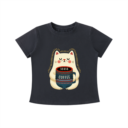 Cozy Cat Coffee Tee