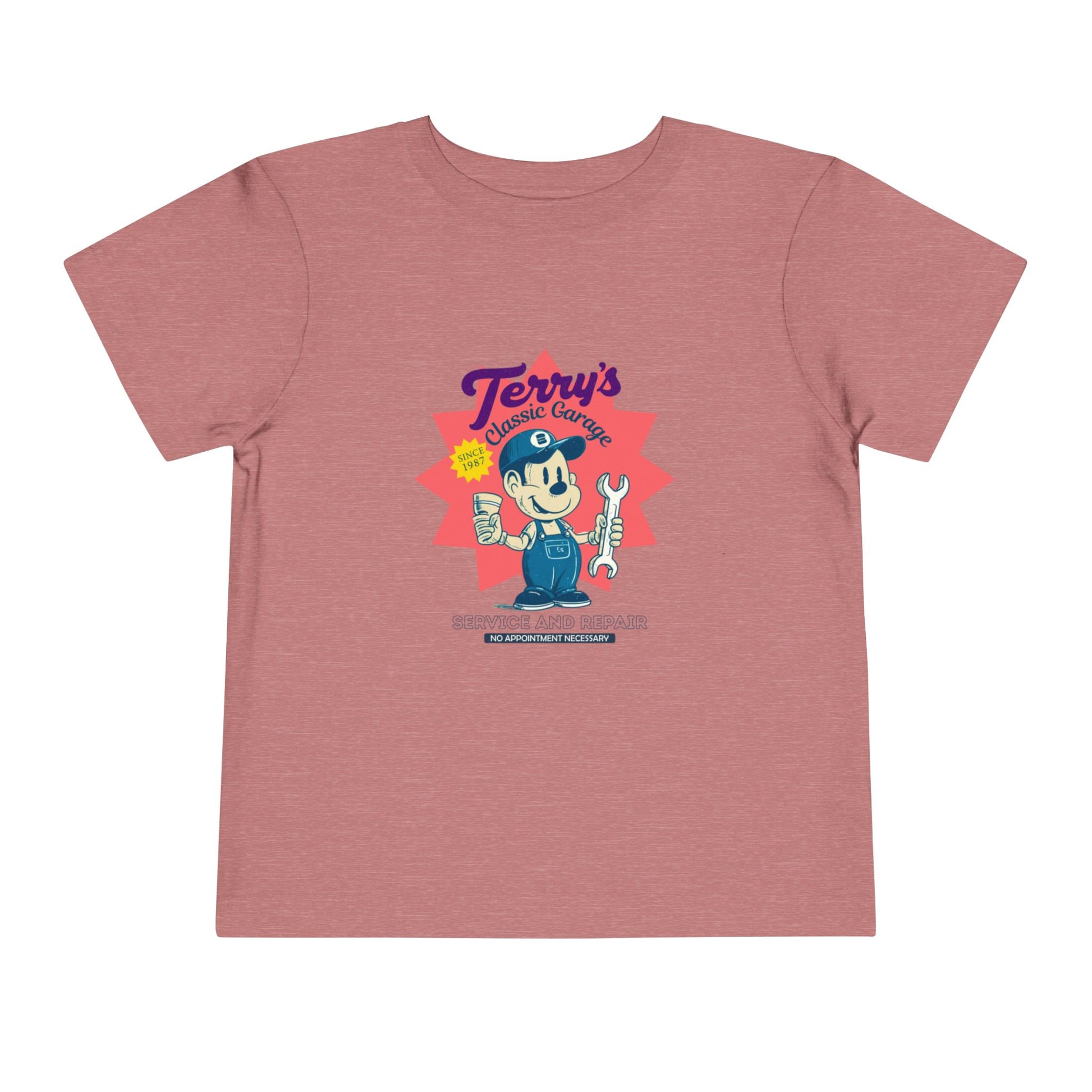 Toddler Graphic Tee with "Terry's Garage" image 4