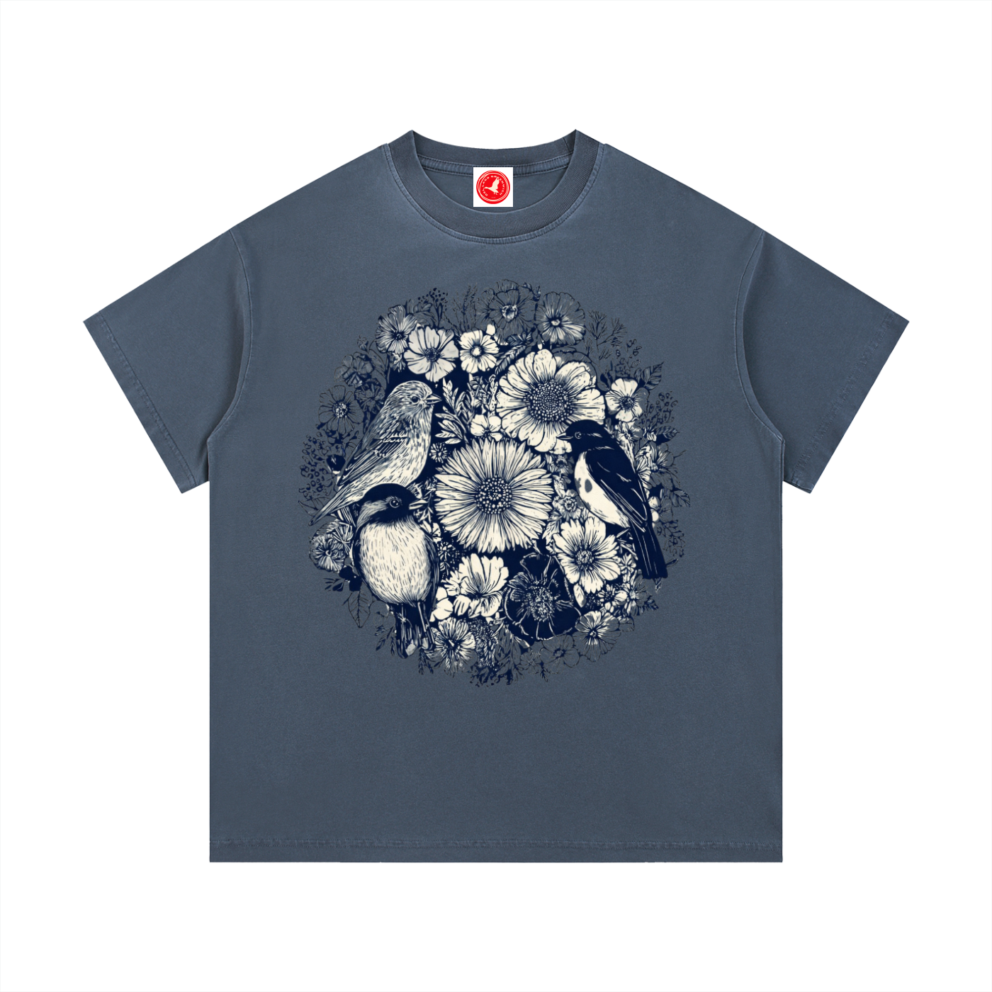 Floral Birds Circle Tee
