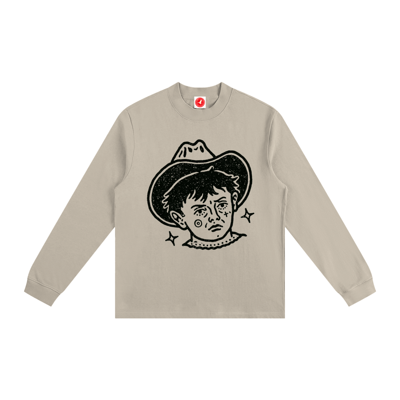 Cowboy Kid Mock Neck Sweatshirt