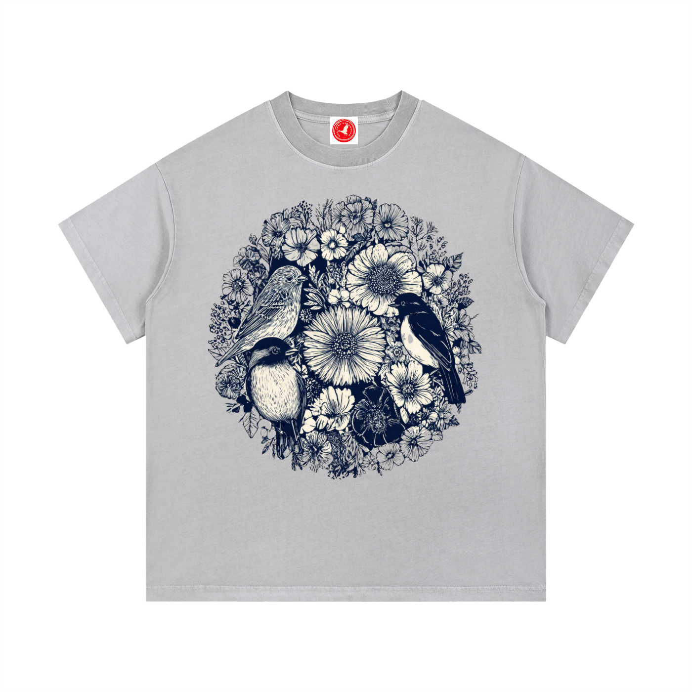 Floral Birds Circle Tee