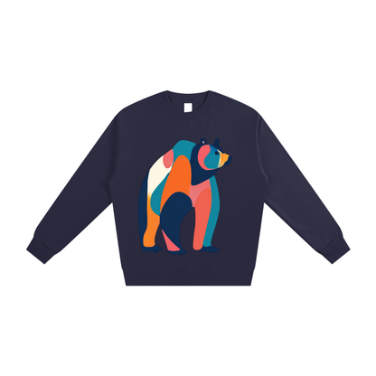 Colorblock Bear Heavyweight Sweatshirt