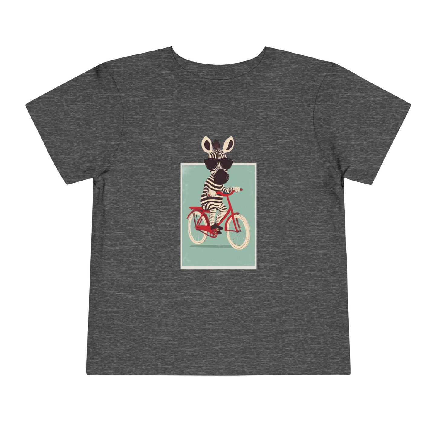 🚴‍♂️🦓 Whimsical Zebra on a Bike Toddler Tee image 13