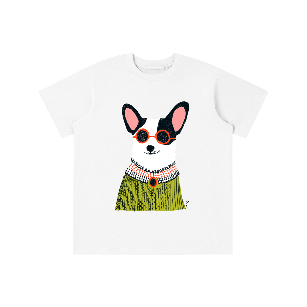 Cool Pup graphic t-shirt featuring illustrated dog artwork inspired by pet lovers and playful design.
