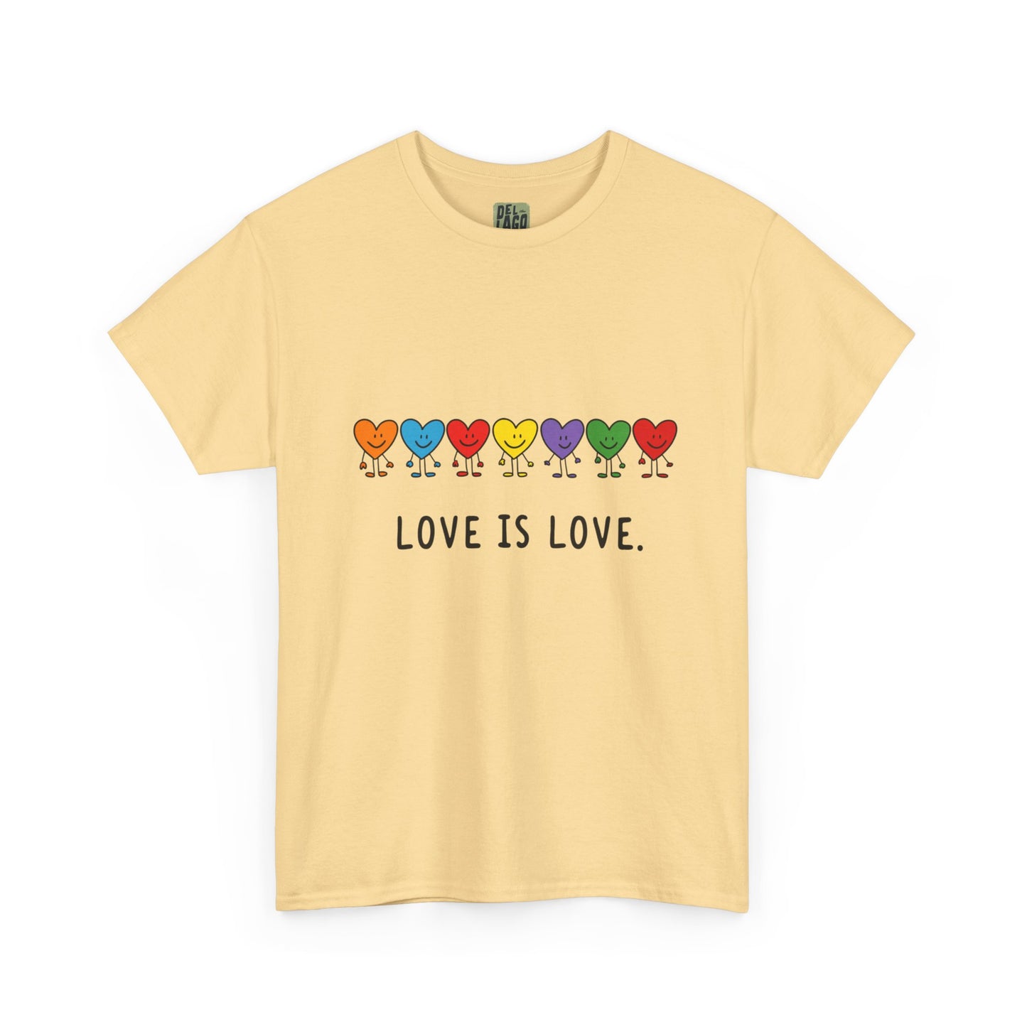 "Love is Love" Unisex Cotton Tee image 4
