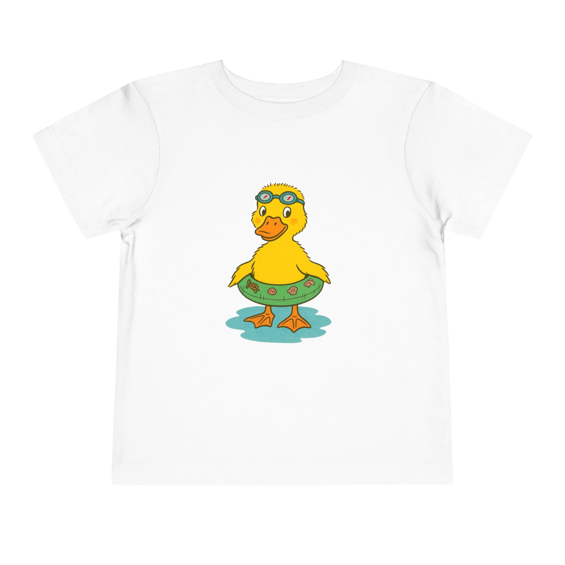 Duck with a floaty and goggles image 0