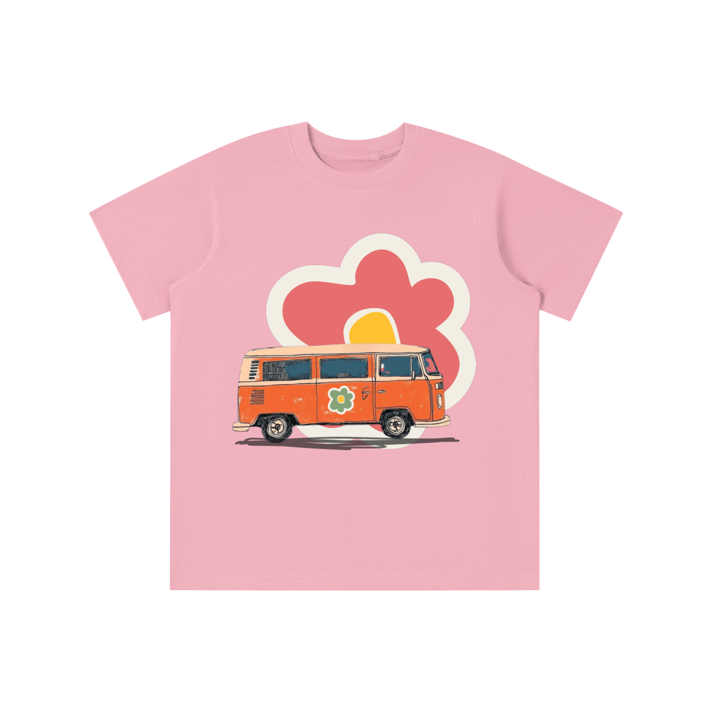 Retro Flower Van