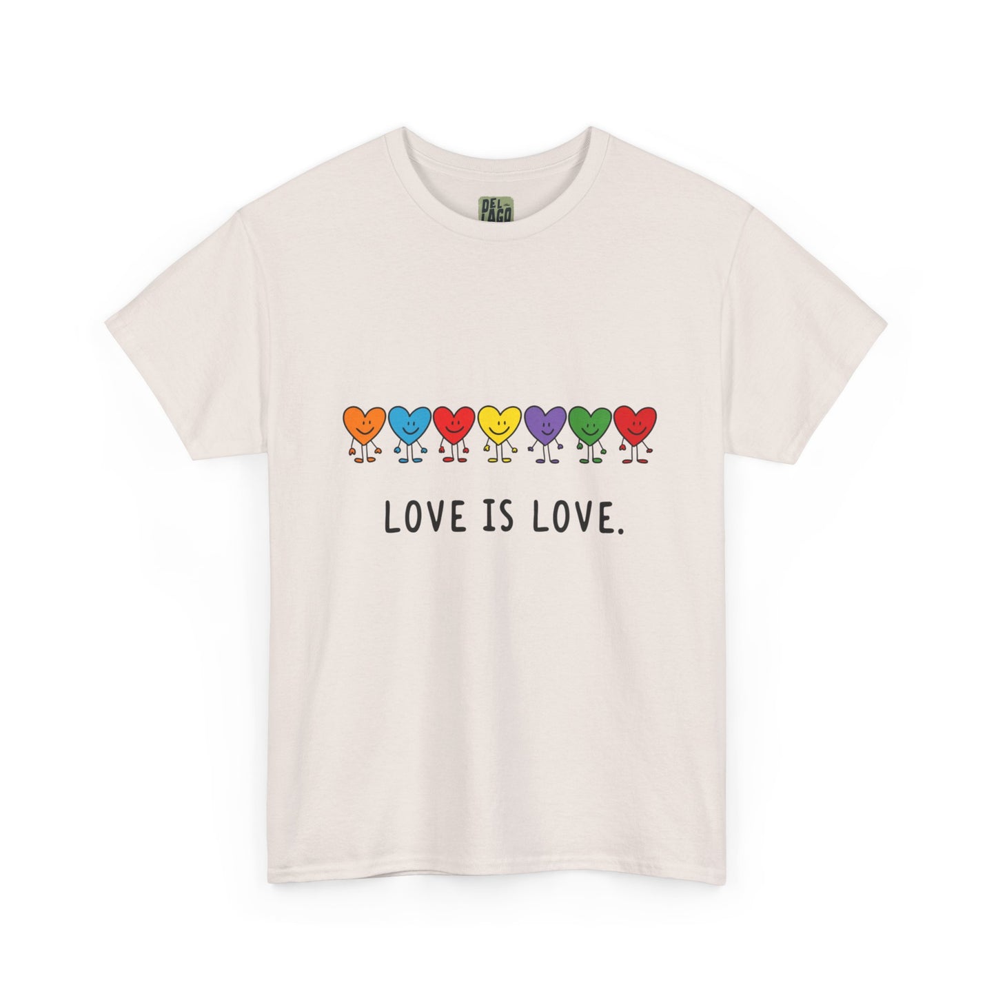 "Love is Love" Unisex Cotton Tee image 3