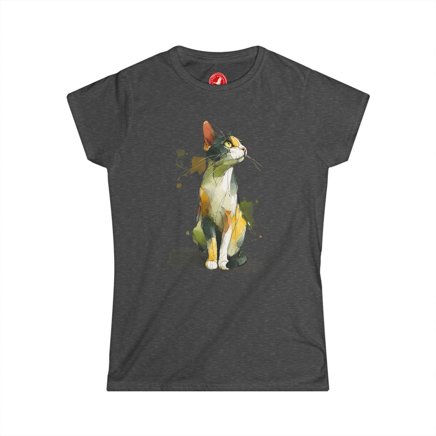 Watercolor Cat Graphic Tee