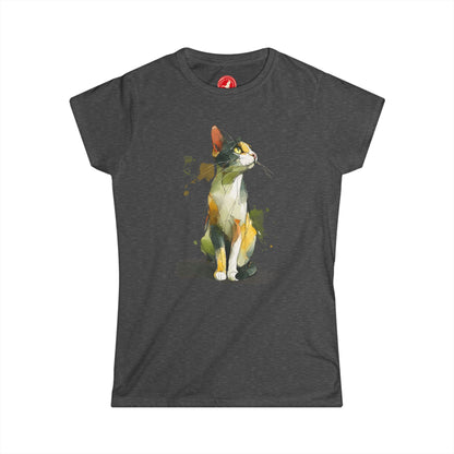 Watercolor Cat Graphic Tee